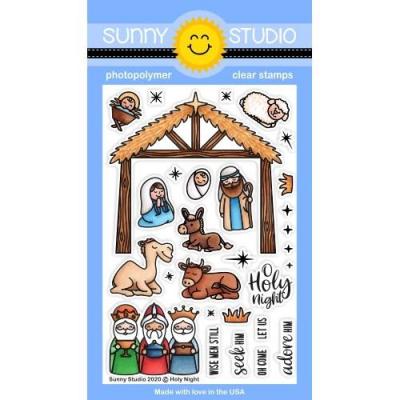 Sunny Studio Clear Stamps - Holy Night